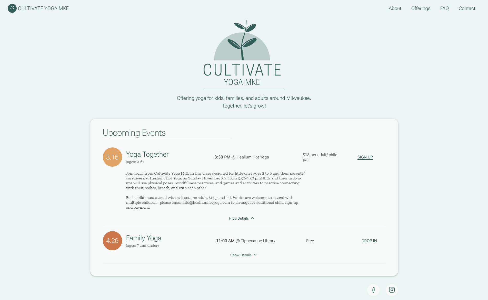 Thumbnail of CYM homepage